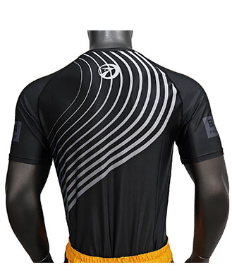 Black Anti-Slip Bjj Rashguard