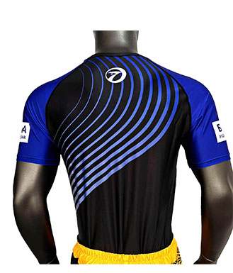 Blue Anti Slip Bjj Rashguard