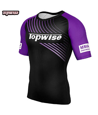 Pruple Anti Slip Bjj Rashguard