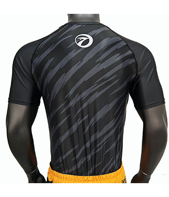 Black Bjj Rash Guard Short Sleeve