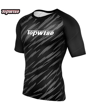 Black Bjj Rash Guard Short Sleeve