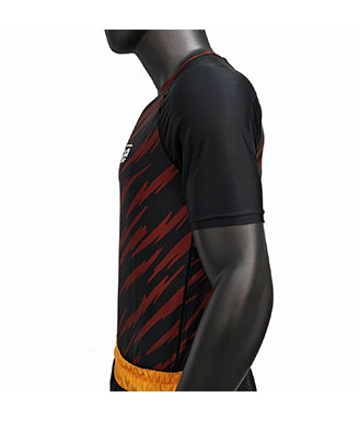 Red Bjj Rash Guard Short Sleeve