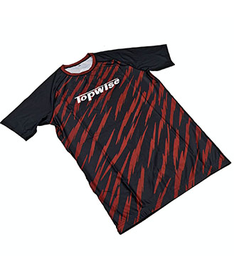Red Bjj Rash Guard Short Sleeve