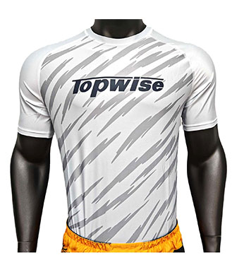 White Bjj Rash Guard Short Sleeve