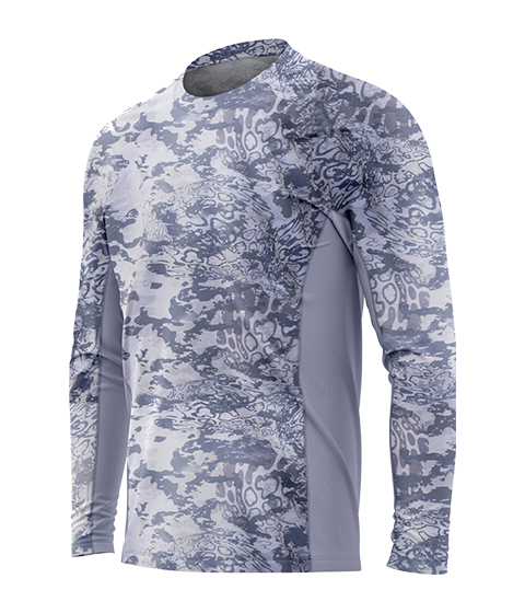 Grey High Performance Fishing Shirt