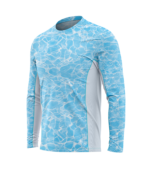 Light Blue Performance Fishing Shirt