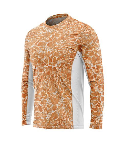 Orange Performance Fishing Shirt