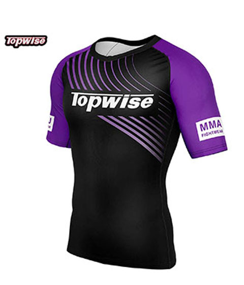 Purple Anti Slip Bjj Rashguard