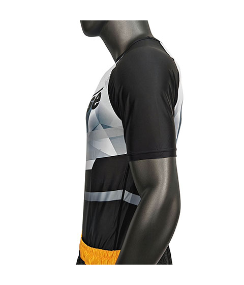 Black and White MMA Rashguard
