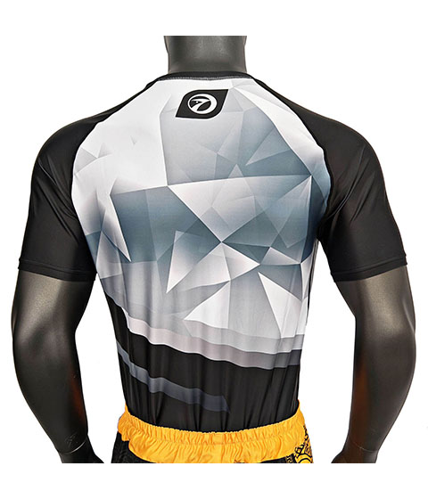 Black and White MMA Rashguard