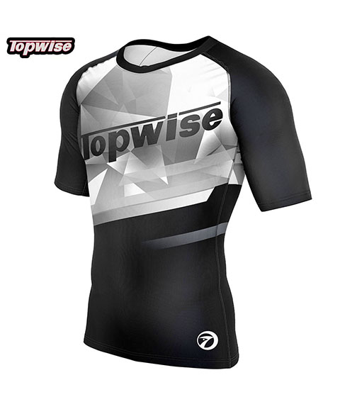 Black and White MMA Rashguard
