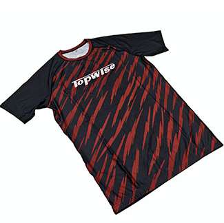 Red Bjj Rash Guard Short Sleeve