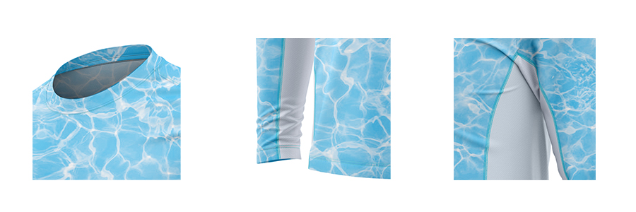 Light Blue Performance Fishing Shirt