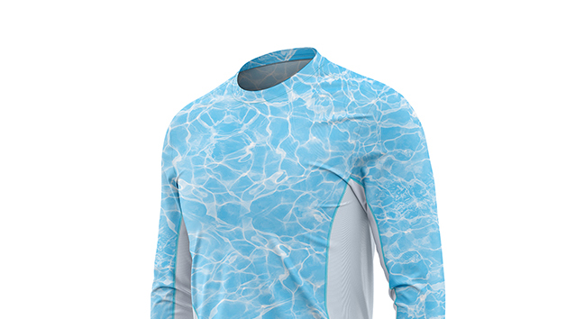 Light Blue Performance Fishing Shirt