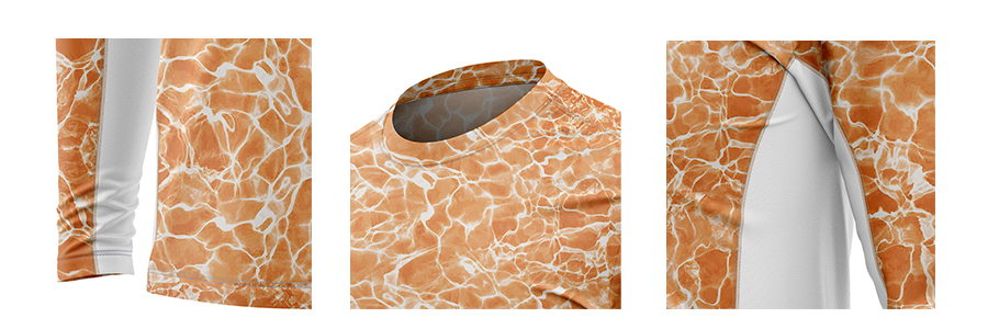 Orange Performance Fishing Shirt